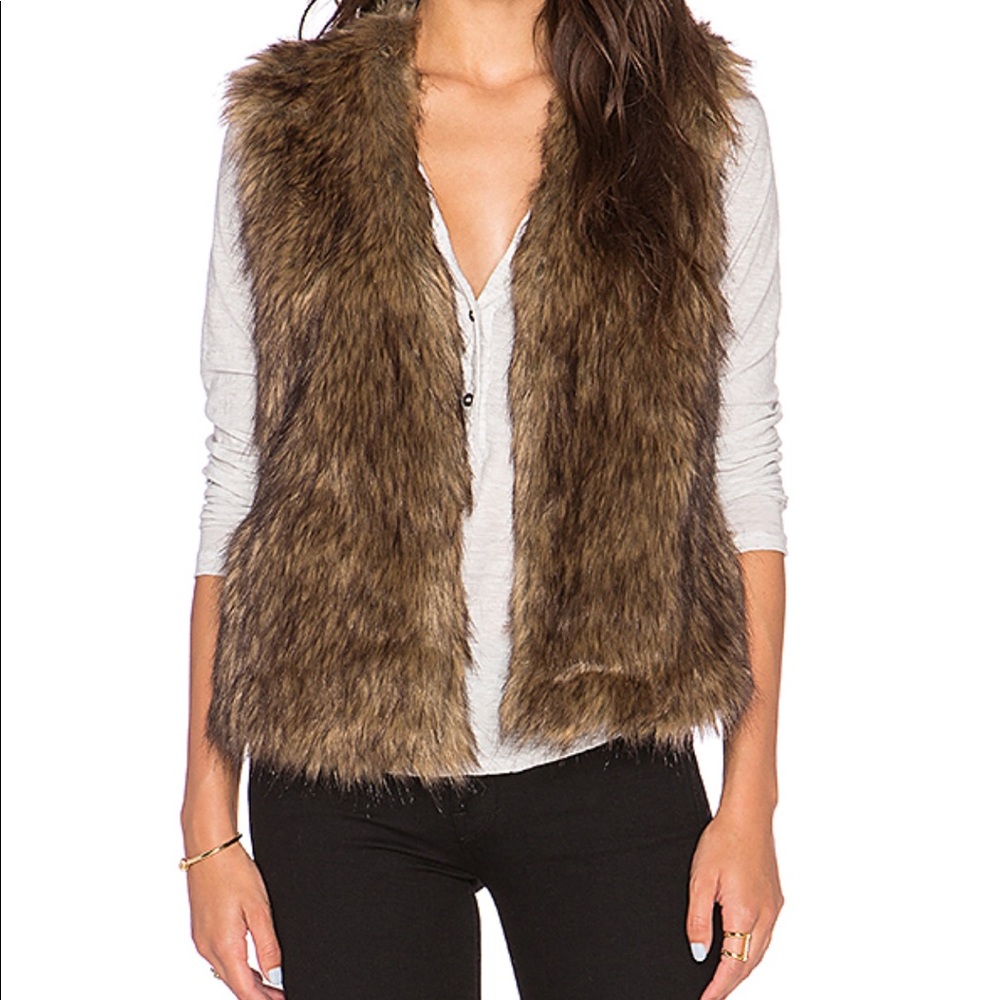Faux fur vest
